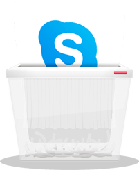 如何删除Skype帐户图标图像